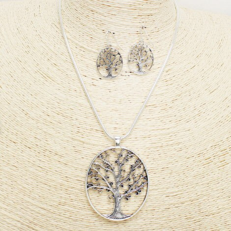 Cute Tree of Life Necklace set