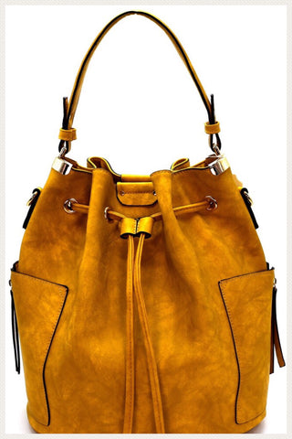 Stylish Mustard Hobo Handbag