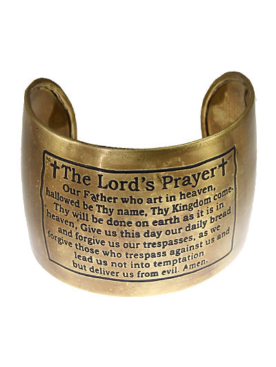 Gold Lords Prayer Bracelet