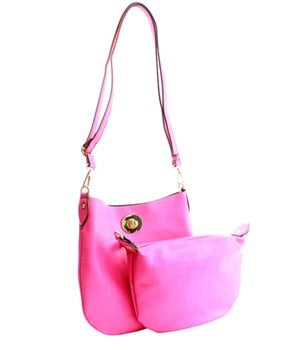 Pink 2 in 1 Messenger Bag