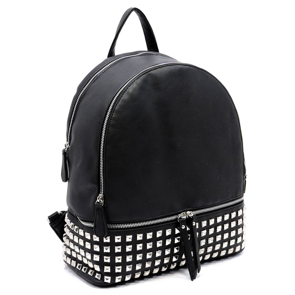 Jones New York Signature Black Mini Backpack Bag With Studded Front Very  Clean | eBay